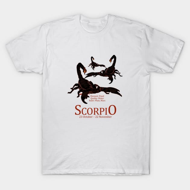 Scorpio T-Shirt by adamzworld